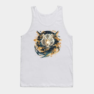 white tiger Tank Top